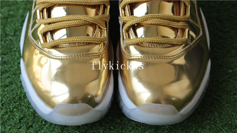 Authentic Air Jordan 11 Pinnacle Gold PE